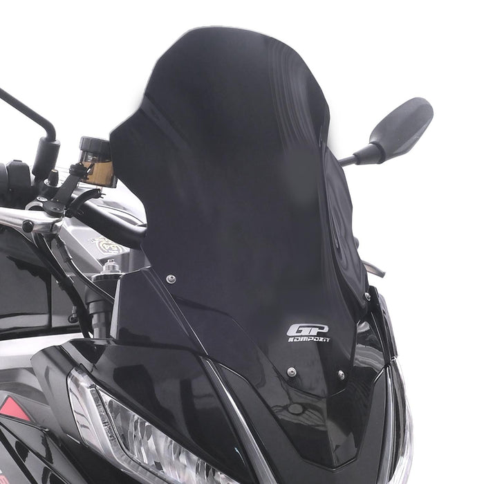 GP Kompozit Windshield Windscreen Black Compatible For Aprilia Tuono 660 Factory  2021-2024
