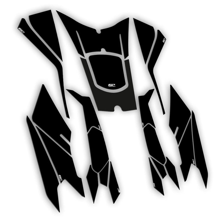 GP Kompozit Tank Pad Set Black Compatible For Honda PCX125 / PCX150  2025