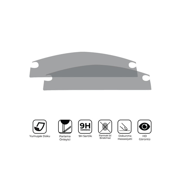 GP Kompozit 9H Nano Glass Dashboard Screen Protector Kit, Anti Glare, Ultra Slim, Hydrophobic Compatible For SYM Jet X 125 2023