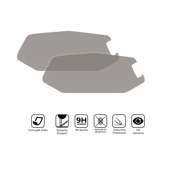 GP Kompozit 9H Nano Glass Dashboard Screen Protector Kit, Anti Glare, Ultra Slim, Hydrophobic Compatible For Hero Xpulse 200 2023