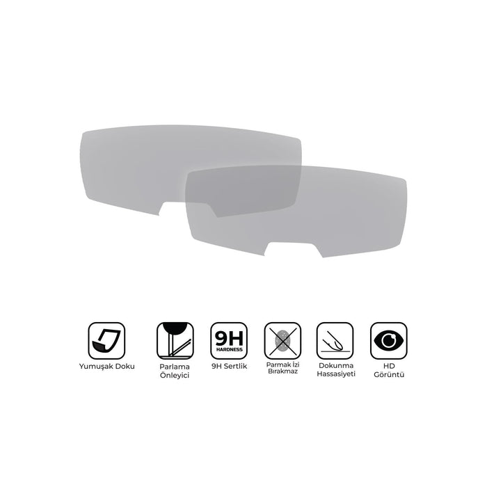 GP Kompozit 9H Nano Glass Dashboard Screen Protector Kit, Anti Glare, Ultra Slim, Hydrophobic Compatible For Aprilia SR 125 / SR 160 2023