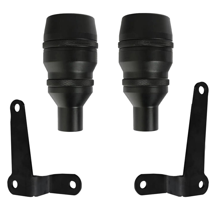 GP Kompozit Engine Crash Frame Sliders Black Compatible For Aprilia Tuono 660 Factory 2021-2024