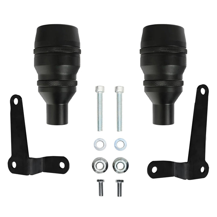 GP Kompozit Engine Crash Frame Sliders Black Compatible For Aprilia Tuono 660 Factory 2021-2024
