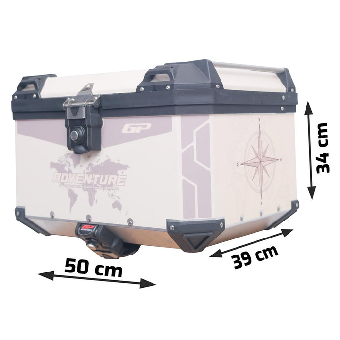 GP Kompozit Universal 45 lt Aluminum Motorcycle Top Case DSN02