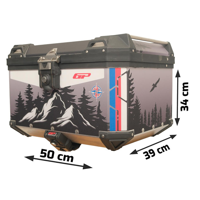 GP Kompozit Universal 45 lt Aluminum Motorcycle Top Case DSN06