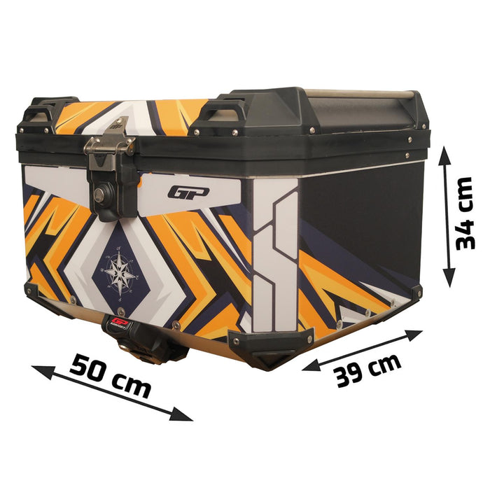 GP Kompozit Universal 45 lt Aluminum Motorcycle Top Case DSN07