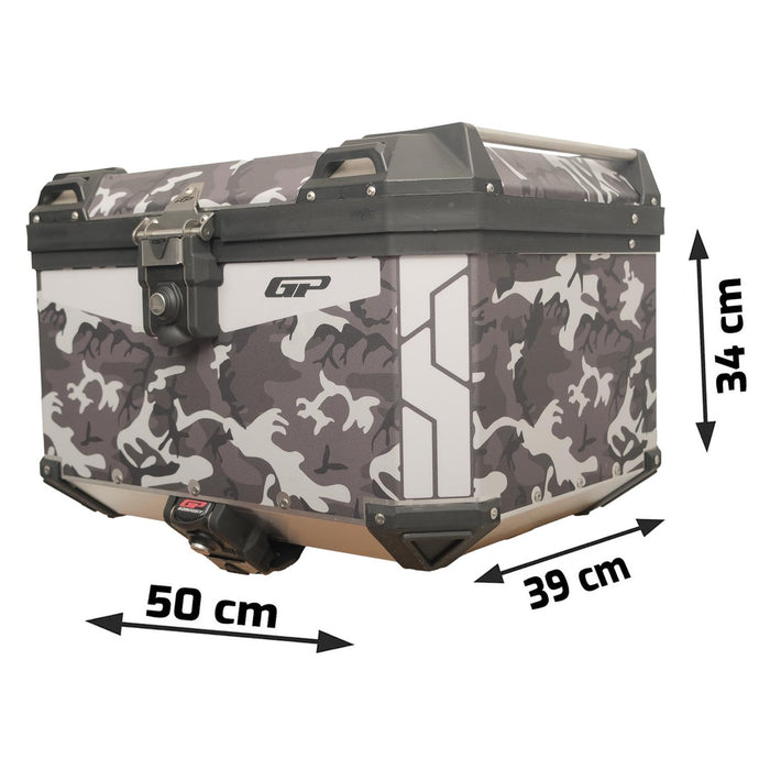 GP Kompozit Universal 45 lt Aluminum Motorcycle Top Case DSN01
