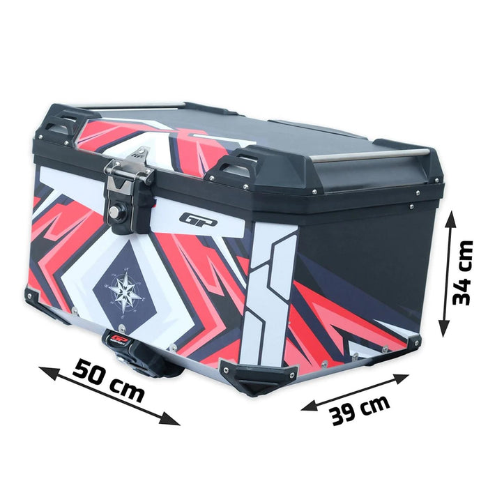 GP Kompozit Universal 45 lt Aluminum Motorcycle Top Case DSN10
