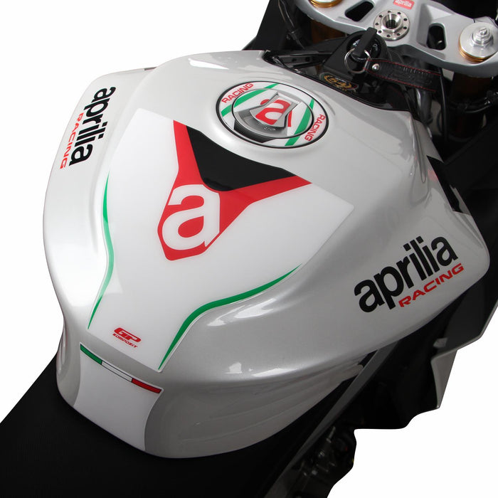 Protector Depósito GP Kompozit Blanco Compatible Para Aprilia RS 660 2021-2023