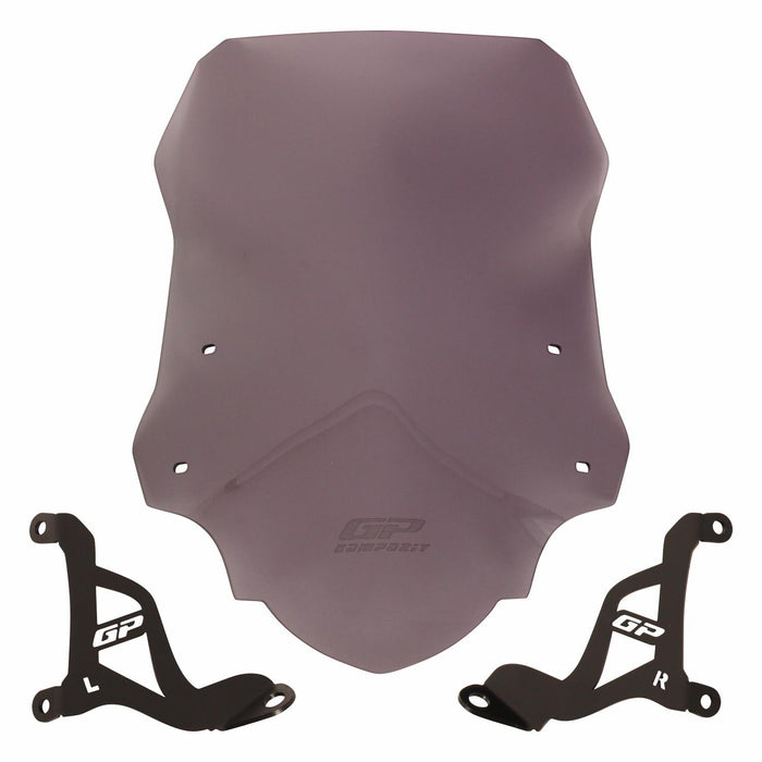 GP Kompozit Windshield Windscreen Smoked Compatible For Aprilia SR125 / SR 160 2024
