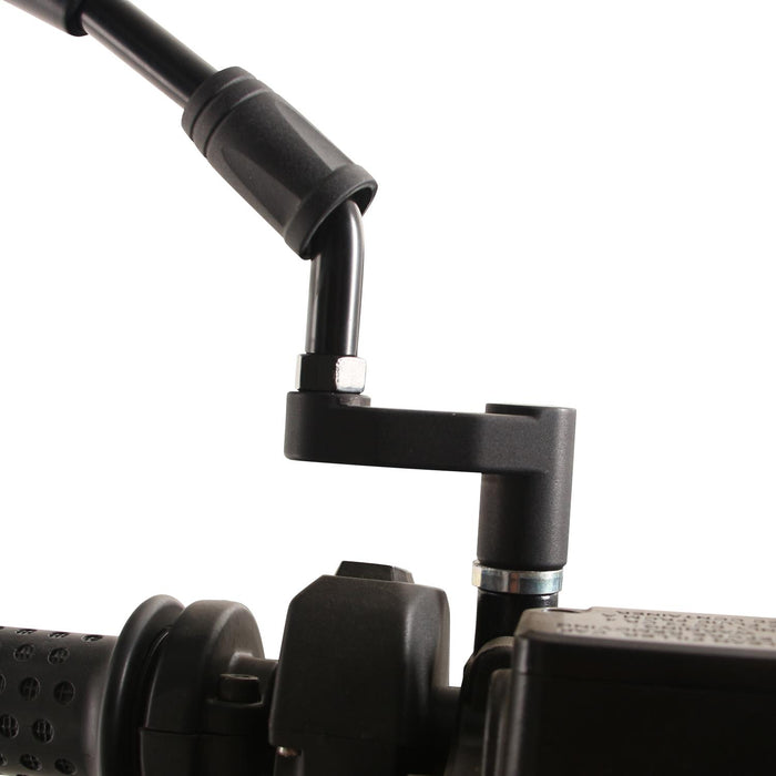 GP Kompozit Mirror Riser Extenders Black Compatible For Aprilia SR GT 125 / SR GT 200  2022-2023