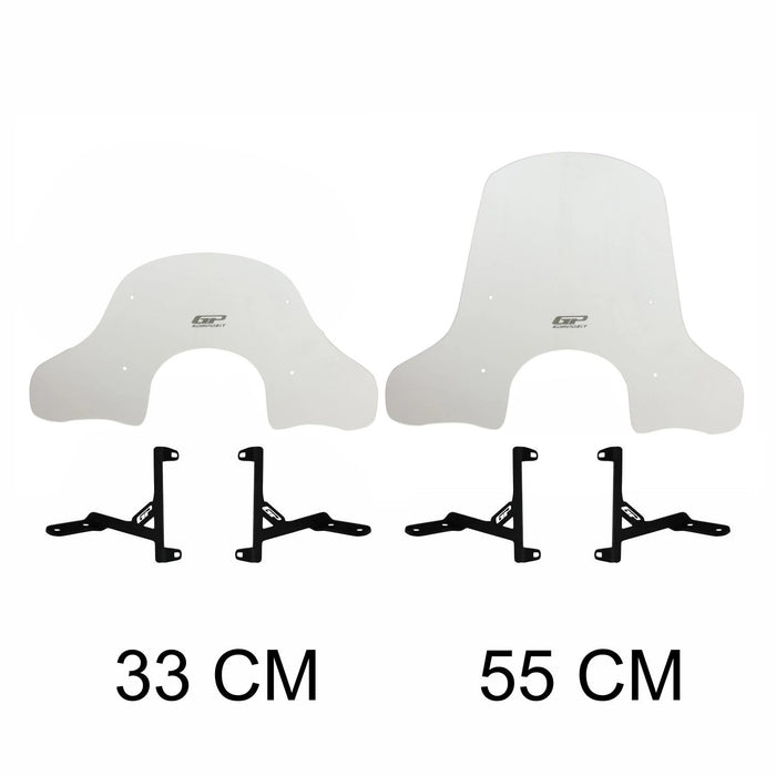 GP Kompozit Parabrisas Transparente Compatible Para Arora Cappucino 50 / Cappucino 125 2019-2023