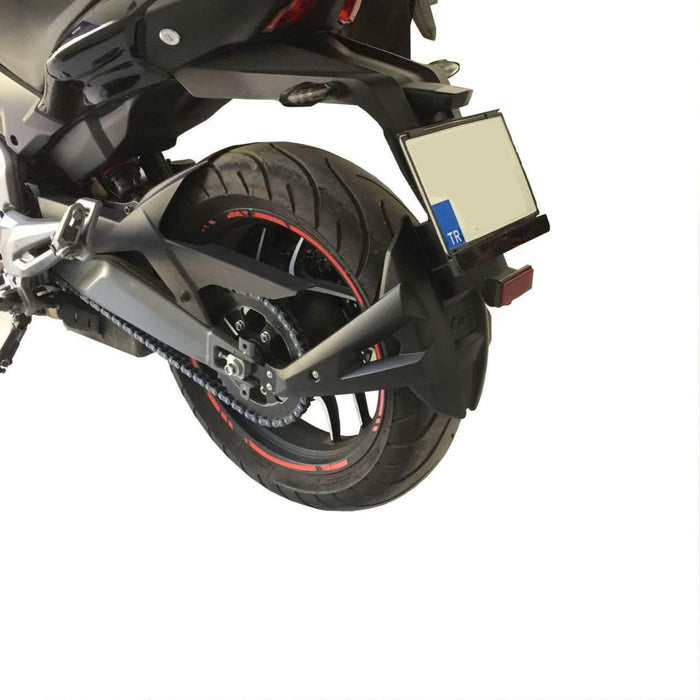 GP Kompozit Rear Wheel Fender Hugger Splash Guard Black Compatible For Bajaj Dominar 250 / Dominar 400  2017-2024