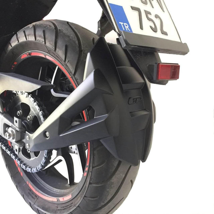 GP Kompozit Rear Wheel Fender Hugger Splash Guard Black Compatible For Bajaj Dominar 250 / Dominar 400  2017-2024