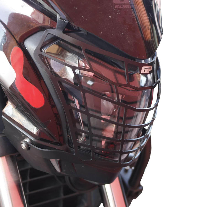 GP Kompozit Headlight Grille Guard Protector Black Compatible For Bajaj Dominar 250 / Dominar 400  2017-2024