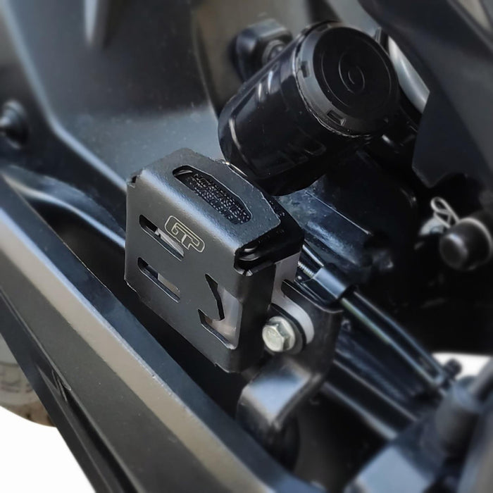 GP Kompozit Brake Fluid Reserve Protector Guard Black Compatible For Bajaj Dominar 250 / Dominar 400  2017-2024