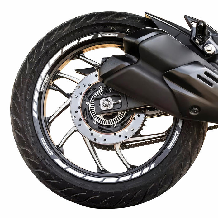 GP Kompozit Rim Strip Reflective Gray Compatible For Bajaj Dominar 250 / Dominar 400  2017-2024
