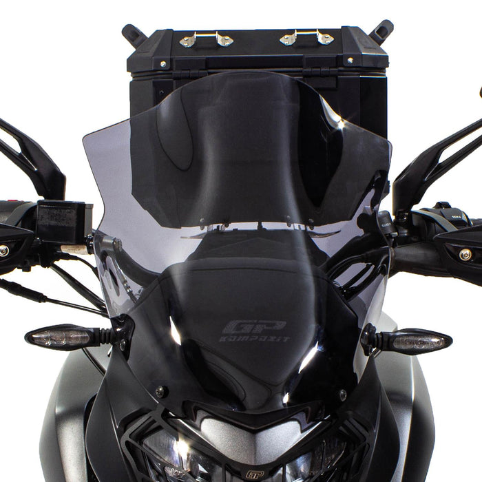 GP Kompozit Pare-brise court noir compatible avec Bajaj Dominar 250 / Dominar 400 2017-2023