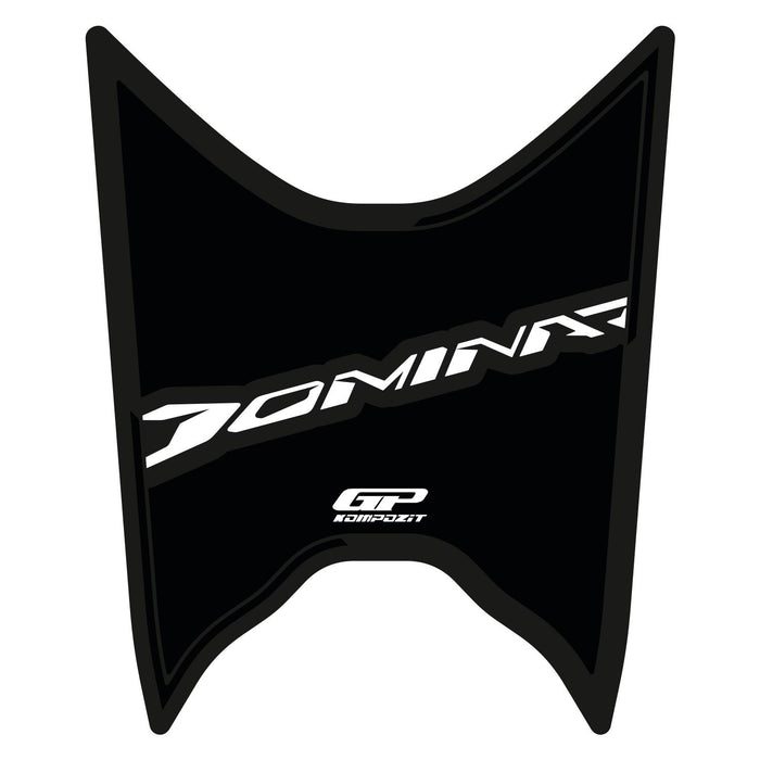 Protector de depósito GP Kompozit negro compatible con Bajaj Dominar 250 / Dominar 400 2020-2023