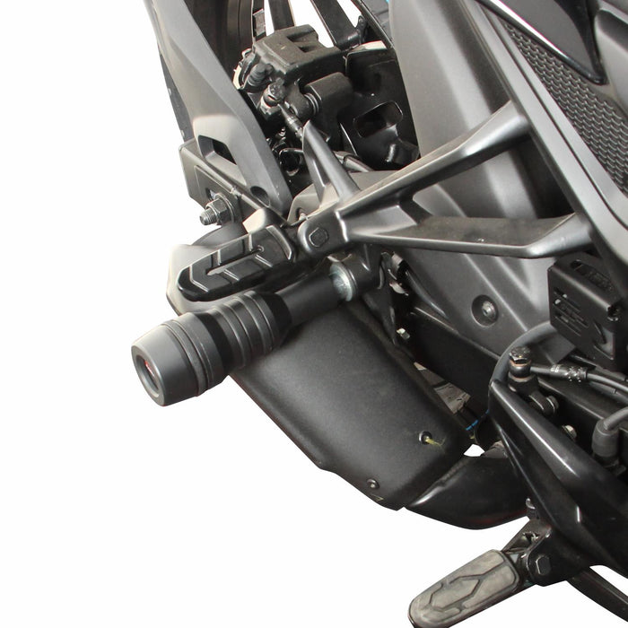 GP Kompozit Exhaust Crash Frame Slider Black Compatible For Bajaj Pulsar F250  2021-2024