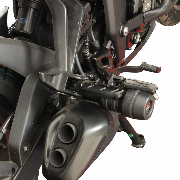 GP Kompozit Exhaust Crash Frame Slider Black Compatible For Bajaj Pulsar F250  2021-2024
