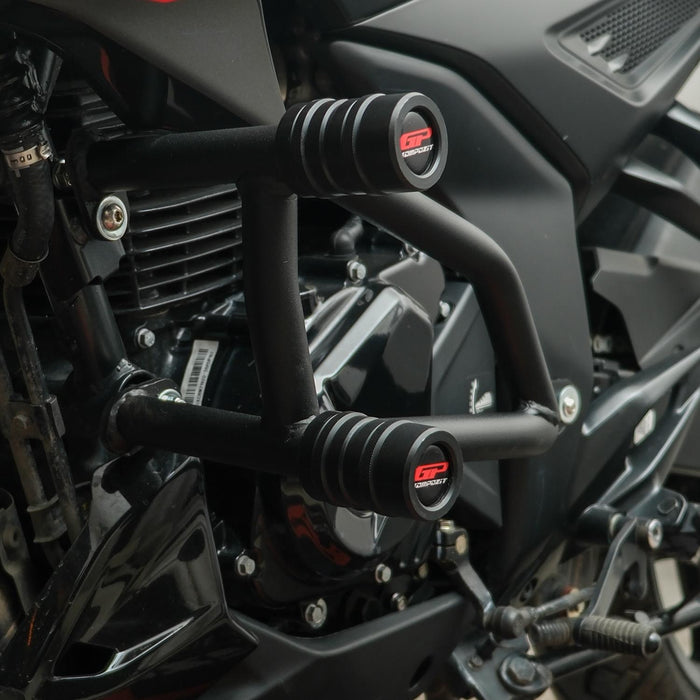 GP Kompozit Engine Protector Crash Bars Black Compatible For Bajaj Pulsar N250  2021-2024