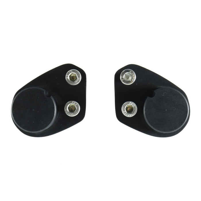 GP Kompozit Elevador de manillar negro compatible con Bajaj Pulsar NS200 2011-2023