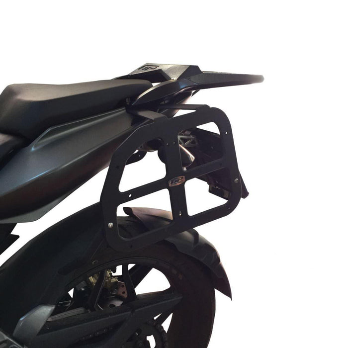 GP Kompozit Side Carrier Pannier Rack Black Compatible For Bajaj Pulsar NS200  2011-2023