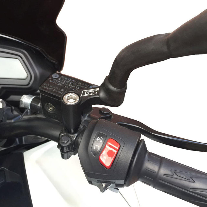 GP Kompozit Mirror Riser Extenders Black Compatible For Bajaj Pulsar NS200  2011-2023