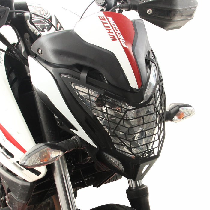 GP Kompozit Headlight Grille Guard Protector Black Compatible For Bajaj Pulsar NS200  2011-2023