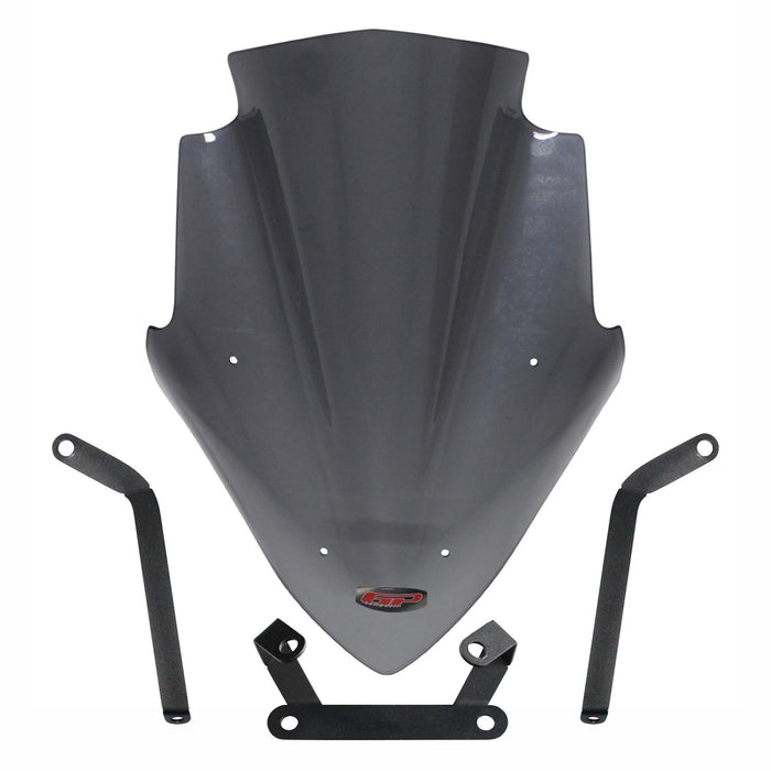 GP Kompozit Pare-brise fumé compatible pour Bajaj Pulsar NS200 2011-2023