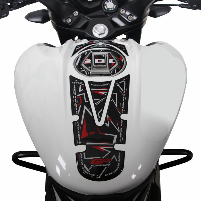 GP Kompozit Tank Pad Set Gray Compatible For Bajaj Pulsar NS200  2011-2023