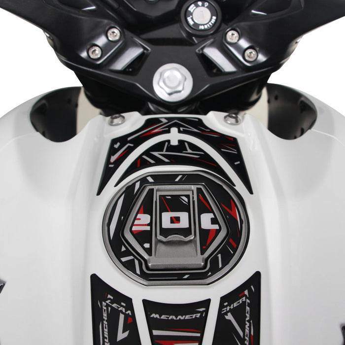 GP Kompozit Tank Pad Set Red Compatible For Bajaj Pulsar NS200  2011-2023