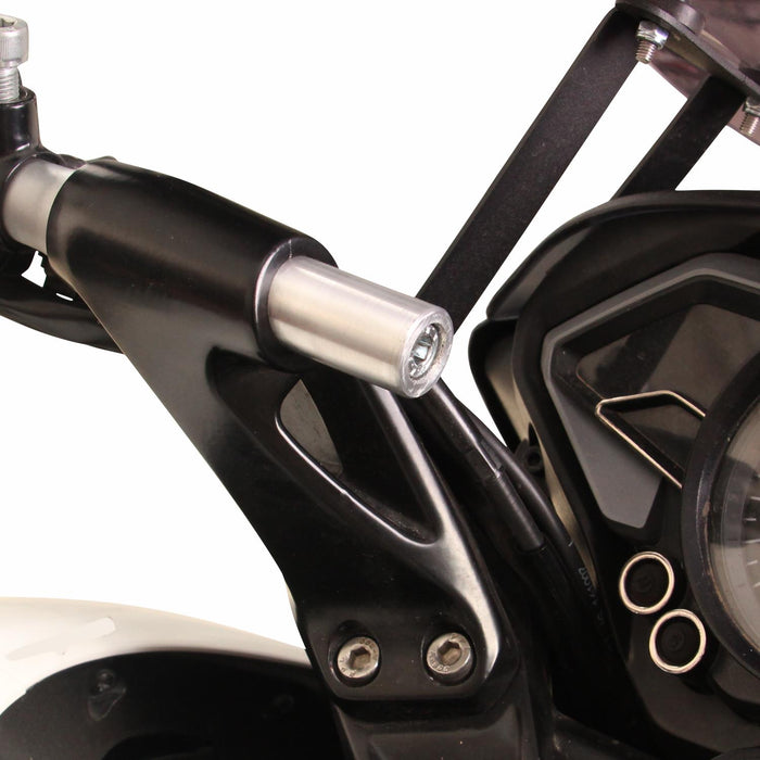 GP Kompozit Phone / Navigation / GPS Holder Bracket Black Compatible For Bajaj NS200 2011-2024