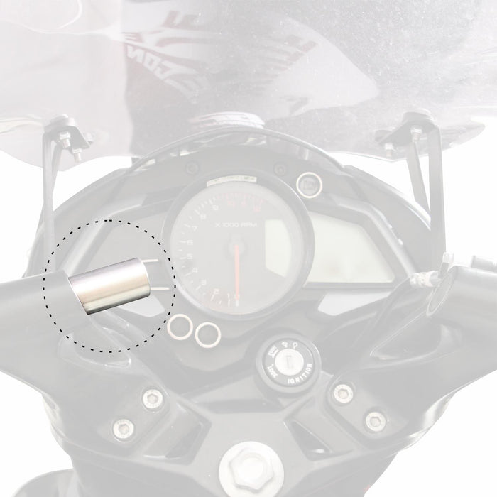GP Kompozit Phone / Navigation / GPS Holder Bracket Black Compatible For Bajaj NS200 2011-2024