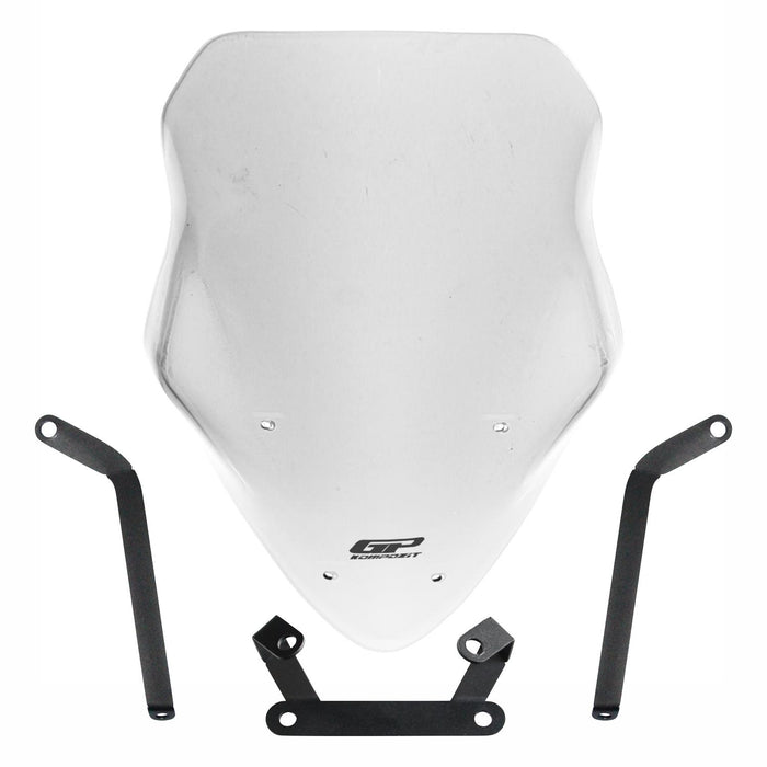 GP Kompozit Parabrisas Largo Touring Transparente Compatible Para Bajaj Pulsar NS200 2011-2023
