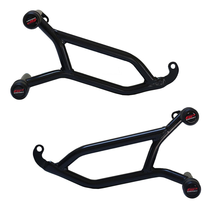 GP Kompozit Protection de barre de protection de moteur noire compatible pour Bajaj NS200 2022-2023