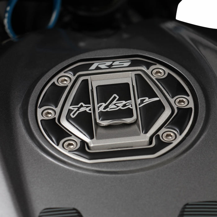 Ensemble de coussinets de réservoir GP Kompozit noirs compatibles pour Bajaj RS200 2015-2020