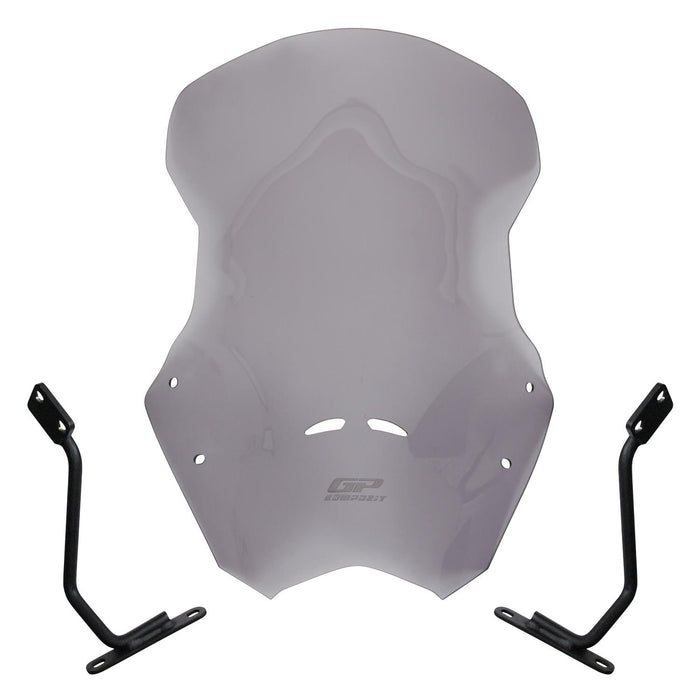 GP Kompozit Pare-brise fumé compatible pour Bajaj V15 2017-2020