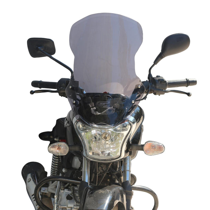 GP Kompozit Pare-brise fumé compatible pour Bajaj V15 2017-2020
