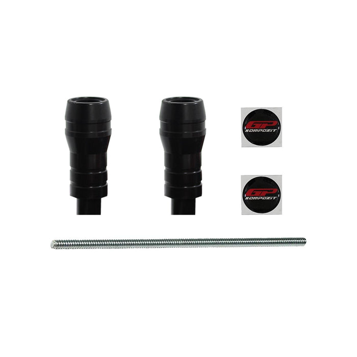 GP Kompozit Engine Crash Frame Sliders Black Compatible For Benelli BN 125 2018-2020