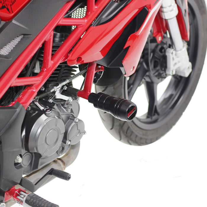 GP Kompozit Engine Crash Frame Sliders Black Compatible For Benelli BN 125  2018-2020