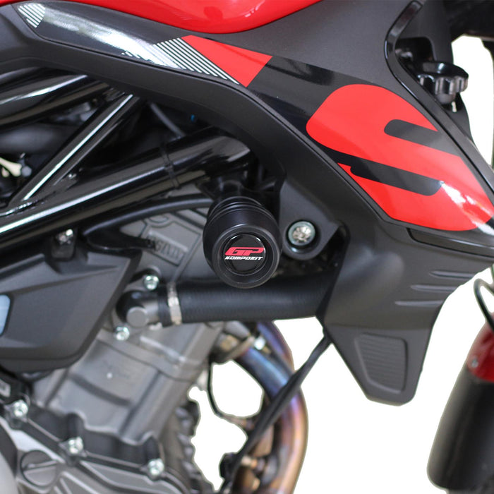 GP Kompozit Engine Crash Frame Sliders Black Compatible For Benelli TNT249S  2019-2020