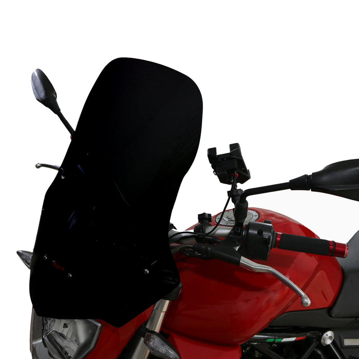 GP Kompozit Windshield Windscreen Black Compatible For Benelli TNT25  2016-2018