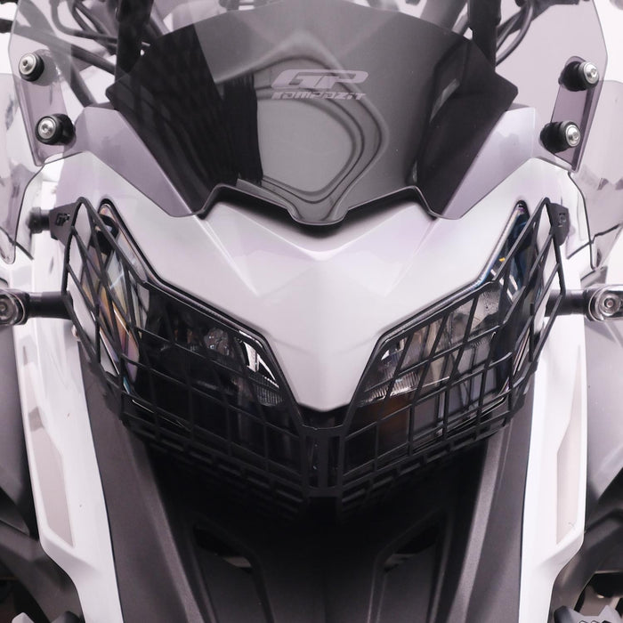 GP Kompozit Headlight Grille Guard Protector Black Compatible For Benelli TRK 502 / TRK 502 X  2018-2023