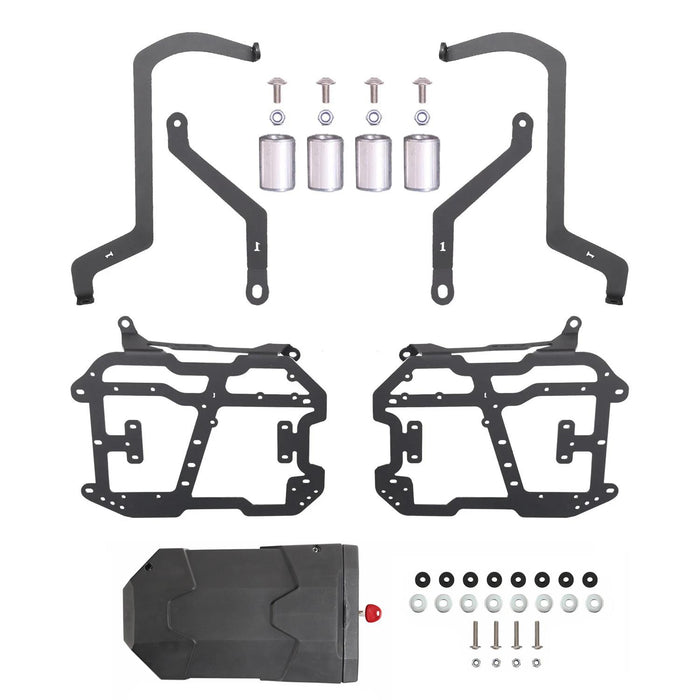 GP Kompozit Side Carrier Pannier Rack Black Compatible For Benelli TRK 502 / TRK 502 X  2018-2023