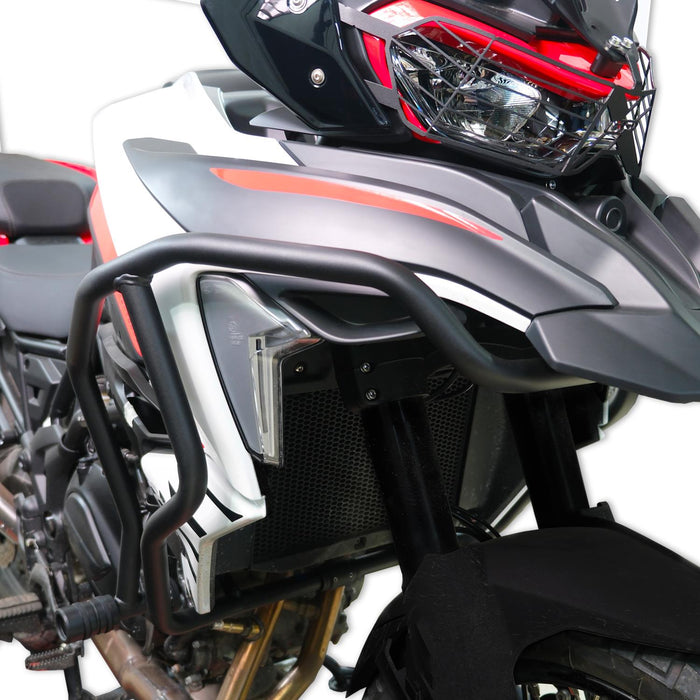 GP Kompozit Engine Protector Crash Bars Black Compatible For Benelli TRK 702 / TRK 702 X  2024
