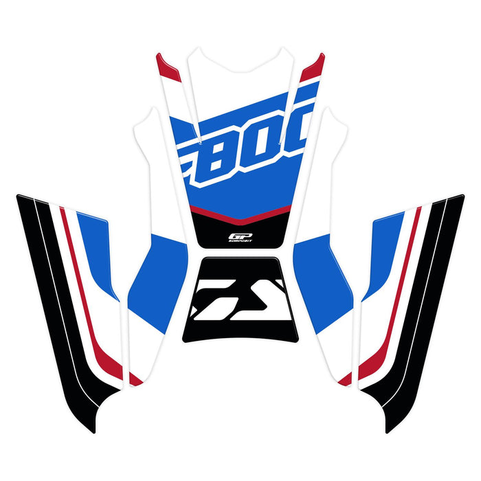 GP Kompozit Tank Pad Set Blue-Red Compatible For BMW F 800 GS 2024