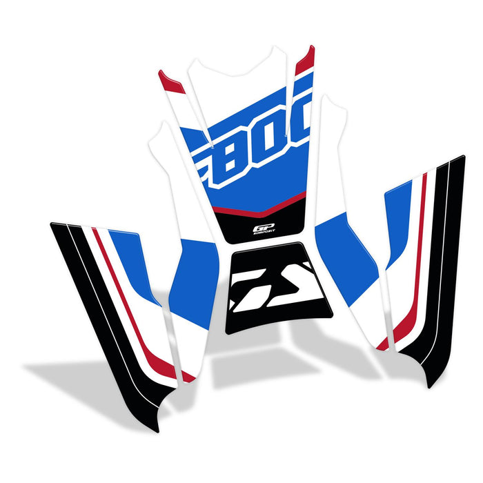 GP Kompozit Tank Pad Set Blue-Red Compatible For BMW F 800 GS  2024