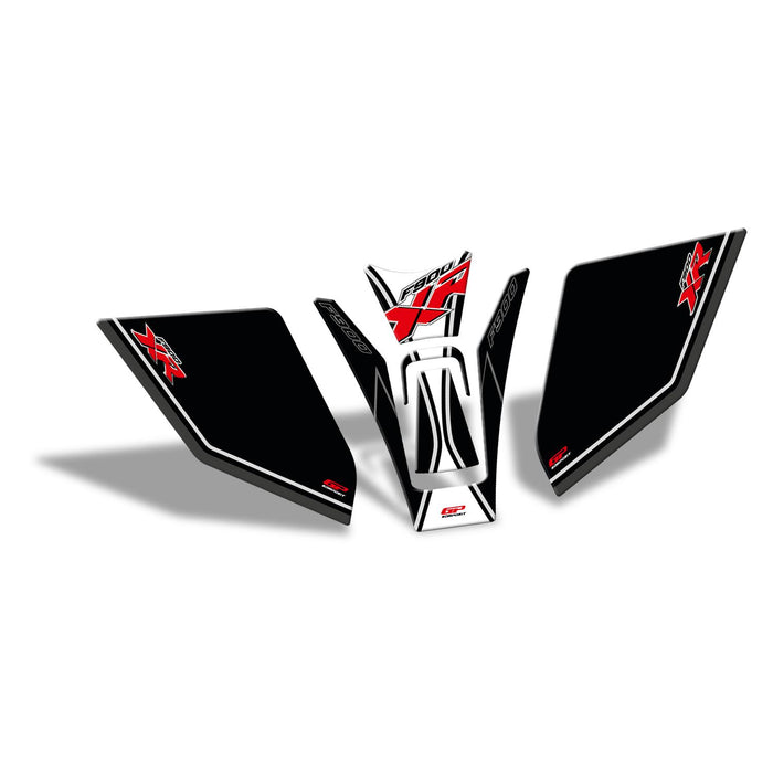 GP Kompozit Tank Pad Strip Tank Set Black-White Compatible For BMW F 900 XR  2021-2023